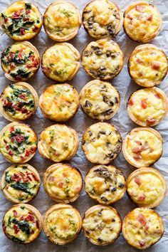 mini quiches with spinach and cheese