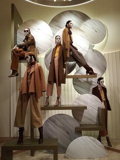 an instagram page with several mannequins on display