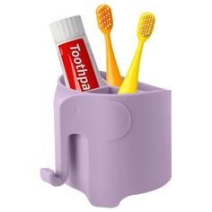 PRICES MAY VARY. 🧸VERSATILE TOOTHBRUSH HOLDER: With 3 sections, our toothbrush holder can hold different items and keep them apart and is big enough to hold electric toothbrushes and toothpaste. 🧸HOOK DESIGN: Featuring nose of elephant, the kids toothbrush holder can be used as a hook for hanging towels or bath ball. 🧸ELEPHANT TOOTHBRUSH HOLDER: Cute elephant shape, bring more fun and interest to your kids for teeth brushing time. A perfect toothbrush holder accessory for children. Make their Toothbrush And Toothpaste, Baby Toothbrush, Electric Toothbrush Holder, Toothbrush And Toothpaste Holder, Brush Teeth Kids, Baby Bathroom, Toothbrush Holders, Toothbrush Storage, Toothpaste Holder