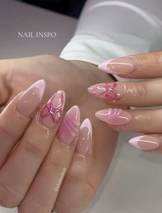 French Acrylic Nails, Really Cute Nails, Acrylic Nails Coffin Pink, Unique Acrylic Nails, Acrylic Nails Coffin, Birthday Nails, Types Of Nails, 3d Nails, Trendy Nails