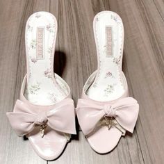 Agejo Gyaru, Y2k Cute, Doll Barbie, Liz Lisa, Cute Heels, Bow Heels, Girly Shoes, Pink Heels