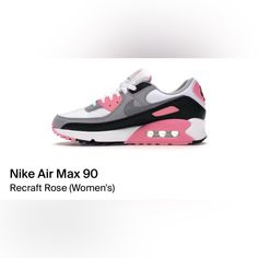 New Women’s Pink, Black And White Nike Airmax Black And White Nike, Black And White Nikes, Air Max Women, White Nike, New Woman, Pink Black, Air Max, Nike Air Max, Pink White