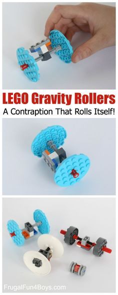 the lego gravity rollers are made out of lego parts