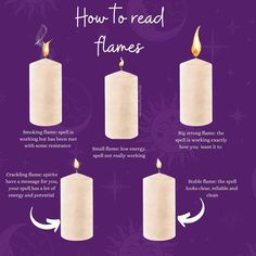 Witch Candle Meanings, Flames Meaning Witchcraft, Witchcraft Flame Meanings, How To Control A Candle Flame Witchcraft, How To Heal Someone Spell, Spell Candle Flame Meaning, Spell Flame Meaning, Candle Magick Flame Meaning, High Flame Candle Meaning