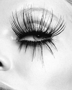 Spider Lashes, Black And White Photograph, Longer Eyelashes, Fantasy Makeup, Lash Artist, Long Lashes, Editorial Makeup, False Lashes, Creative Makeup