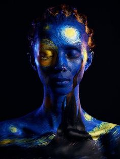 Face Off Makeup, Uv Makeup, Futuristic Makeup, Monster Makeup, Avant Garde Makeup, Work Makeup, Paint Photography