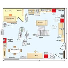 the floor plan for a kitchen and living room in an apartment or home with two separate areas