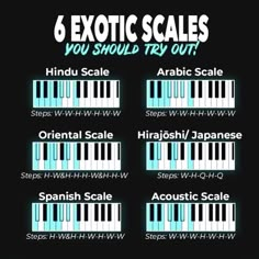 six exotic scales you should try out info sheet for the piano lesson, which is also available