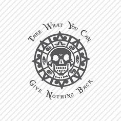 a black and white skull with the words give nothing back in it's center