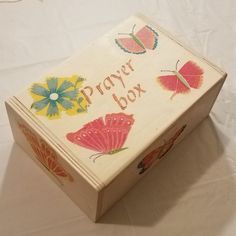 Handmade Unique And Sentimental Prayer Box Unique And Beautifully Handcrafted. Just Write Your Messages To God Down And Store Them In The Box. Great Gift Idea For Those Going Through A Rough Stage In Life. Christian Handmade Gifts, Prayer Box Ideas, Prayer Board Ideas Creative, Cell Activities, Bible Gift Ideas, Decorated Bible, Christian Gifts Diy, Prayer Jar, Christian Gift Ideas