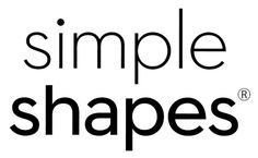 the simple shapes logo is black and white