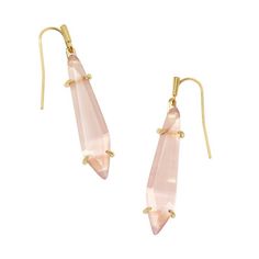 Kendra Scott X Target Alice Drop Earrings - Rose Quartz Nwt Jewelry Kendra Scott, French Wire, Rose Earrings, Frame Design, Fashion Earrings, Rose Quartz, The Face