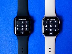 two apple watch faces are shown side by side