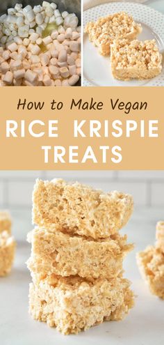 how to make vegan rice krispie treats