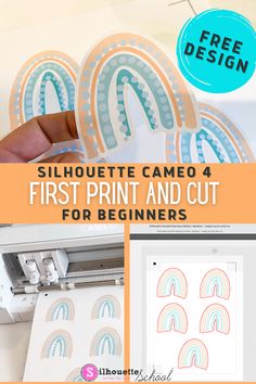 the silhouette print and cut for beginners