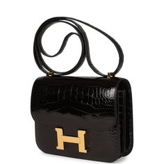 Hermes Constance Bag, Snap Lock, Front Wall, Hermes Constance, Hermes Box, Rose Gold Hardware, Hermes Bags, New Bag, Alligator