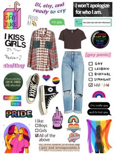 Pride Month Days 2023, Aesthetic Enby Outfits, Pride Month Celebration, Pride Outfit Ideas Aesthetic, Outfits To Wear To Pride, Lgbtq Outfit Ideas, Lgbtq Outfits Aesthetic, Pride Month Drawings, Happy Pride Month Aesthetic