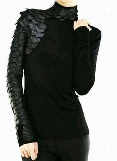 Woman In Black, Looks Black, Long Sleeve Knit Tops, Turtle Neck Top, Steampunk Fashion, Fantasy Clothing