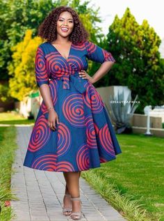 Chitenje Styles, Ankara Flare Gown Styles, Ankara Flare Gown, Flare Gown Styles, Chitenge Outfits, Church Dresses For Women