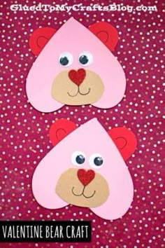 valentine bear craft for kids to make