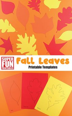 fall leaves printable templates for kids to make