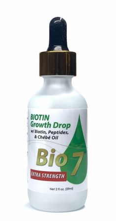 NEW Bio 7 Biotin Hair Growth Oil Drops Extra Strength 2 fl. oz. Proprietarycomplex blend proven to help your hair appear visibly longer, thicker and healthier. Infused with biotin, peptides, keratin and plant stem cells help to improve the appearance of hair loss and hyaluronic acid to moisture your scalp. It also contains Chebe Oil blend helping to activate and improve hair density. (Lavender, Croton, Clove, Ginseng, Turmeric, Tea Tree, Rosemary, Witch Hazel) With Biotin, Peptides and Chebe Oil Helps your hair appear visibly thicker longer and healthier Improves the appearance of hair thinning Moisturizes and conditions your scalp Biotin Hair Growth, Biotin Hair, Turmeric Tea, Hair Thinning, Plant Stem, Growth Oil, Hair Density, Witch Hazel, Hair Growth Oil