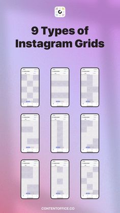 the 9 types of instagramn grids