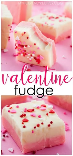 valentine's fudge is an easy and delicious treat for the whole family