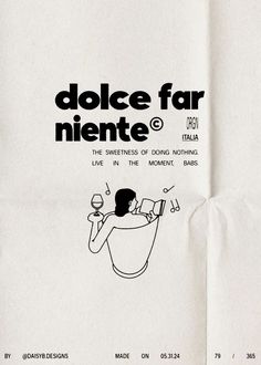 an advertisement for dolce far niente at the national theatre in washington, d c