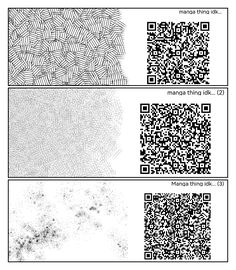 three different types of qr code designs, each with their own image and text