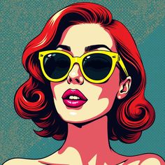 Custom Pop Art Portraits for Unique Gifts and Futuristic Art Lovers Redhead Art, Pop Art Girl, Pop Art Portraits, Female Art Painting, Art Portraits, Futuristic Art, Gifts For Art Lovers, Art Lovers