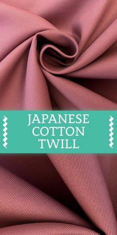 the japanese cotton twil is pink and has white stripes on it, as well as