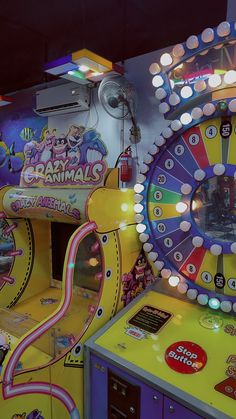 an arcade machine with several games on it