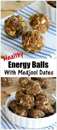 healthy energy balls with medjool dates