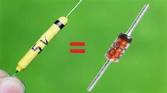 a needle is hooked to an iv in the shape of a medical syil with blood on it