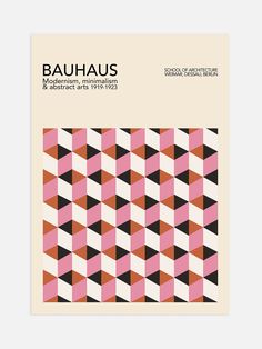 the back cover of bauhau's modern minimalist and abstract design