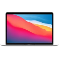 an apple macbook air is shown on a white background