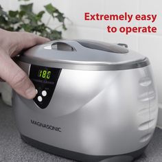 Revitalize your cherished possessions with the Magnasonic Professional Ultrasonic Jewelry Cleaner. This advanced cleaner utilizes ultrasonic technology at 42,000 Hz to create microscopic bubbles that gently lift dirt and grime from jewelry, eyeglasses, coins, and more, without the need for harsh chemicals.

- Ultrasonic Frequency: 42,000 Hz for deep cleaning
- Capacity: 20 oz (600 mL) stainless steel tank
- Features: 5 preset cleaning cycles, auto-shut off function
- Included: Jewelry cleaner ma At Home Jewelry Cleaner, Jewelry Cleaner Machine, Eyeglass Cleaner, Ultrasonic Jewelry Cleaner, Jewelry Cleaning, Tarnish Remover, Ultrasonic Cleaner, Jewelry Cleaning Solution, Digital Timer