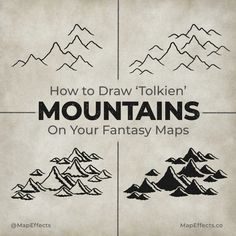 how to draw mountains on your fantasy maps