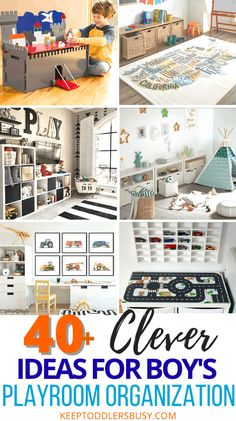 the top ten ideas for boys'playroom organization