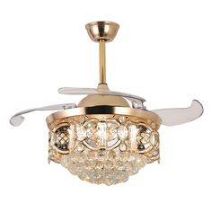 This crystal invisible fan chandelier is your best choice. The perfect combination of elegant crystals and retractable blades will create a more satisfactory decorative effect for you. Pure copper motor, silent and noise reducing, providing you with a quieter and more comfortable environment. Three lighting colors and three wind speeds provide you with thoughtful protection. We provide after-sales service, if you have any questions, please feel free to contact: oukaning@188com. Oukaning 42-in Fr Chandelier Ceiling Fan, Fan Chandelier, Indoor Chandelier, Color Lights, Ceiling Fan Light, Fan With Light, Ceiling Fan Chandelier, Chandelier Lamp, Gold Light