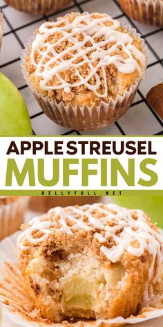 Treat yourself to these Apple Streusel Muffins! With tart apples, warm spices, and an irresistible topping, this recipe is perfect for fall baking ideas and easy breakfast food. Enjoy comforting muffins that make mornings extra special! Apple Muffins With Crumb Topping, Apple Crisp Muffins, Vegan Apple Muffins, Apple Streusel Muffins, Pie Spice Recipe, Apple Streusel, Streusel Muffins, Muffin Streusel, Vegan Apple