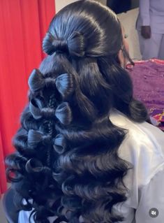 Girly Hairstyles, Frontal Wig Hairstyles, Sew In Hairstyles, Quick Braided Hairstyles, Dope Hairstyles, Luxury Hair, Half Up Half Down