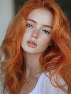 Beautiful Red Hair Color, Red Hair Color Ideas, Fair Complexion, Red Shades, Tousled Waves, Beautiful Red Hair, Fair Skin Tone, Beautiful Hair Color, Copper Style