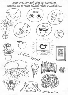 an image of various symbols and words in black ink on white paper, with the title