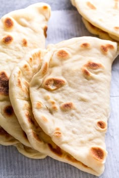 flat bread tortillas stacked on top of each other