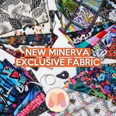 many different fabrics with the words new mnerva expensive fabric