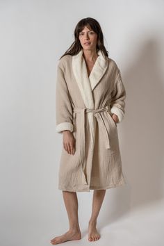 Awarded Oprah's Favorite Things of 2023 Introducing the Alaia Sherpa Robes, the epitome of coziness and comfort. Made from soft 100% cotton gauze on the outside and lined with the fuzziest material to ensure you feel wrapped in a cloud of warmth. Whether snuggling up with a good book or watching your favorite movie, they are the perfect companion for a relaxing night in. Plus, they are machine washable, making maintenance a breeze. Relaxing Night, Long Lumbar Pillow, Chef Gifts, Ikat Pillows, Favorite Movie, Basket Bag, Wool Pillows, Cotton Pillow, Linen Pillows