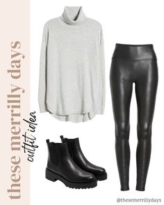 Chelsea Boots Outfit Leggings, Chelsea Boots Leggings Outfit, Black Lug Boots Outfit, Leggings Boots Outfit, Lug Sole Boots Outfit, Black Boots Outfit Winter, Lug Boots Outfit, Fall Night Out Outfit, Leggings Outfit Spring