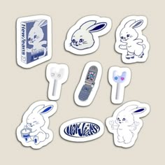 various stickers and decals for cell phones